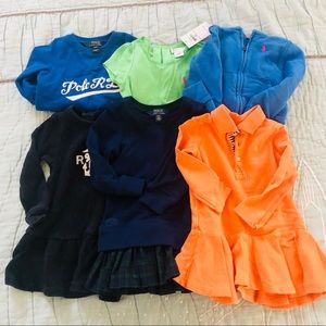 Ralph lauren girls clothes size 34m-2t